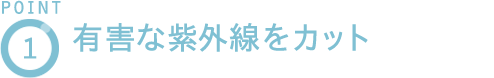 POINT1 紫外線から瞳を守る UVカット
